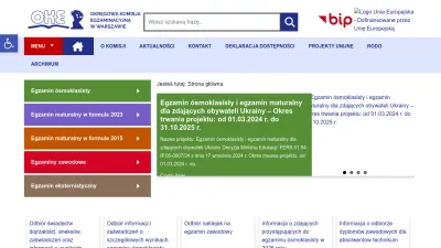 Screenshot preview of oke.waw.pl