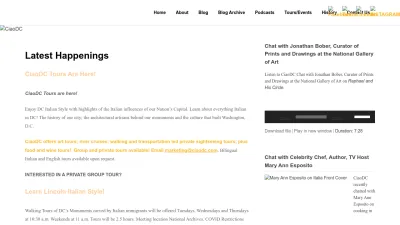Screenshot preview of ciaodc.com