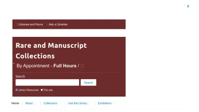 Screenshot of Rare.library.cornell.edu