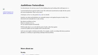 Screenshot preview of johnsalvatier.org