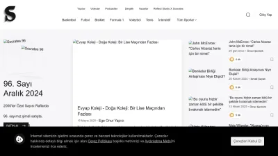 Screenshot preview of socratesdergi.com