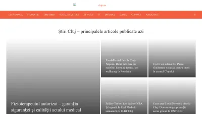 Screenshot preview of cluju.ro