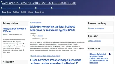 Screenshot preview of aviation24.pl