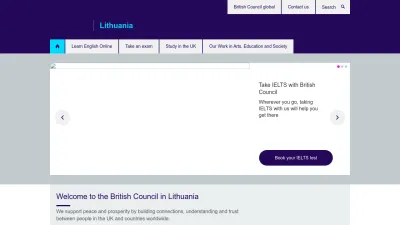 Screenshot preview of britishcouncil.lt