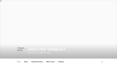 Screenshot preview of obscurevermont.com