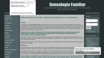 Screenshot preview of genealogiafamiliar.net