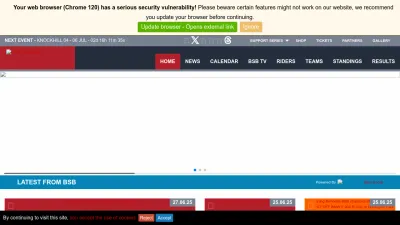 Screenshot preview of britishsuperbike.com