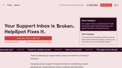 Screenshot preview of helpspot.com