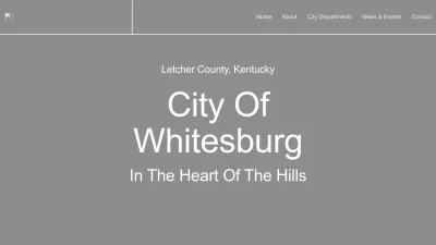 Screenshot preview of cityofwhitesburgky.com