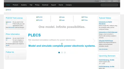 Screenshot preview of plexim.com