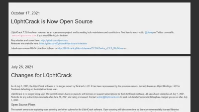 Screenshot preview of l0phtcrack.gitlab.io