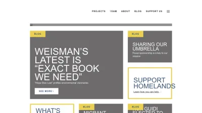 Screenshot preview of homelands.org