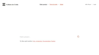 Screenshot preview of cultureincrisis.org