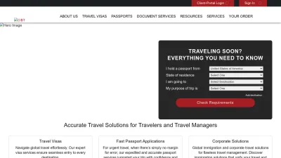 Screenshot preview of cibtvisas.com