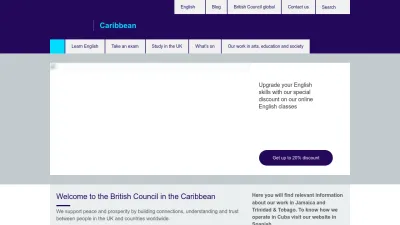 Screenshot preview of caribbean.britishcouncil.org
