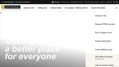 Screenshot preview of properties.curtin.edu.au