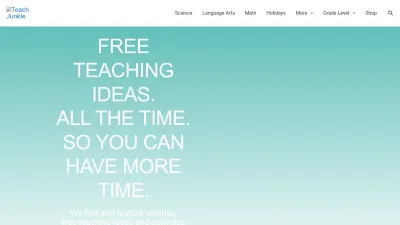 Screenshot preview of teachjunkie.com