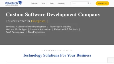Screenshot preview of velvetech.com