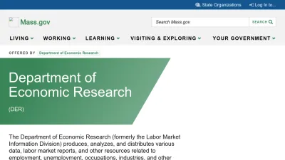 Screenshot preview of lmi.dua.eol.mass.gov