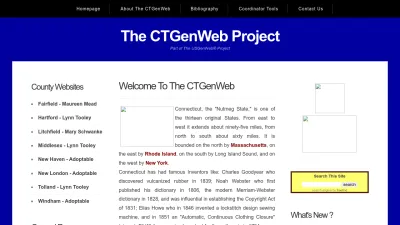 Screenshot preview of ctgenweb.org