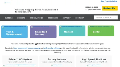 Screenshot preview of tekscan.com