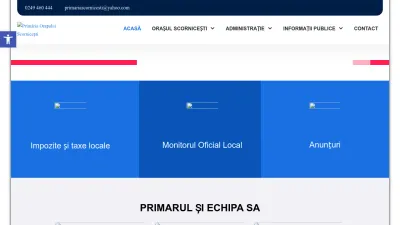 Screenshot preview of primariascornicesti.ro