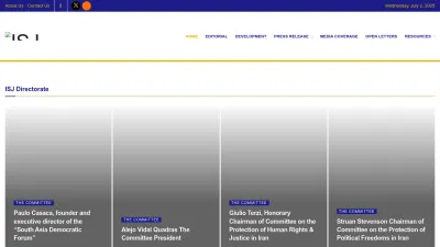 Screenshot preview of isjcommittee.com