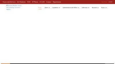 Screenshot preview of mbstu.ac.bd
