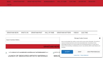 Screenshot preview of granthammatters.co.uk