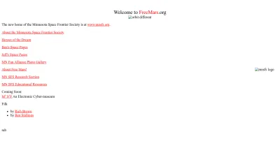 Screenshot preview of freemars.org