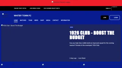 Screenshot preview of whitbytownfc.com