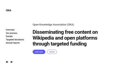 Screenshot preview of oka.wiki