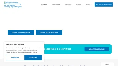 Screenshot preview of txcorp.com