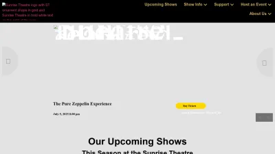 Screenshot preview of sunrisetheatre.com