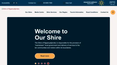 Screenshot preview of ngaanyatjarraku.wa.gov.au