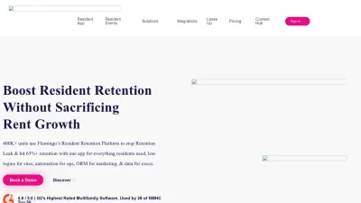 Screenshot preview of getflamingo.com