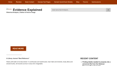 Screenshot preview of evidenceexplained.com