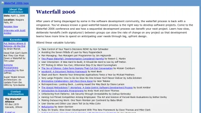 Screenshot preview of waterfall2006.com