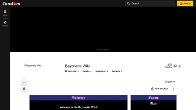 Screenshot preview of bayonetta.fandom.com