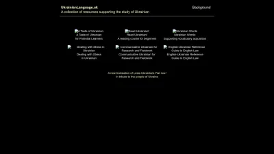 Screenshot preview of ukrainianlanguage.org.uk