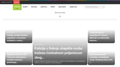 Screenshot preview of radiokameleon.ba