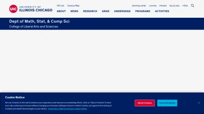 Screenshot of Mscs.uic.edu