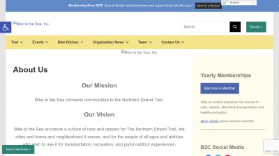 Screenshot preview of biketothesea.org