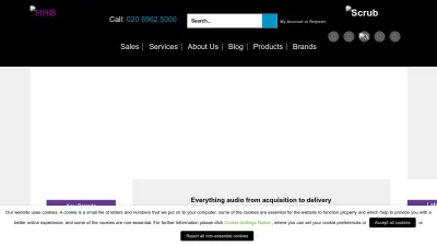 Screenshot preview of hhb.co.uk