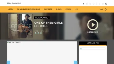 Screenshot preview of newcountry1031.com