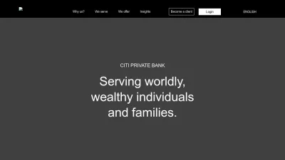 Screenshot preview of www.privatebank.citibank.com