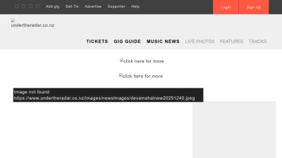 Screenshot preview of undertheradar.co.nz
