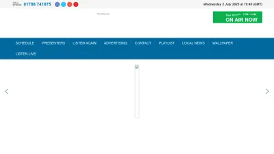 Screenshot preview of time1075.net