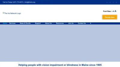 Screenshot preview of theiris.org