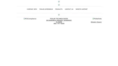 Screenshot preview of fidlar.com